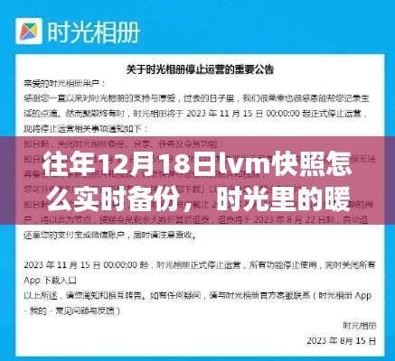 往年12月18日LVM快照实时备份指南,时光中的暖心快照与友情故事