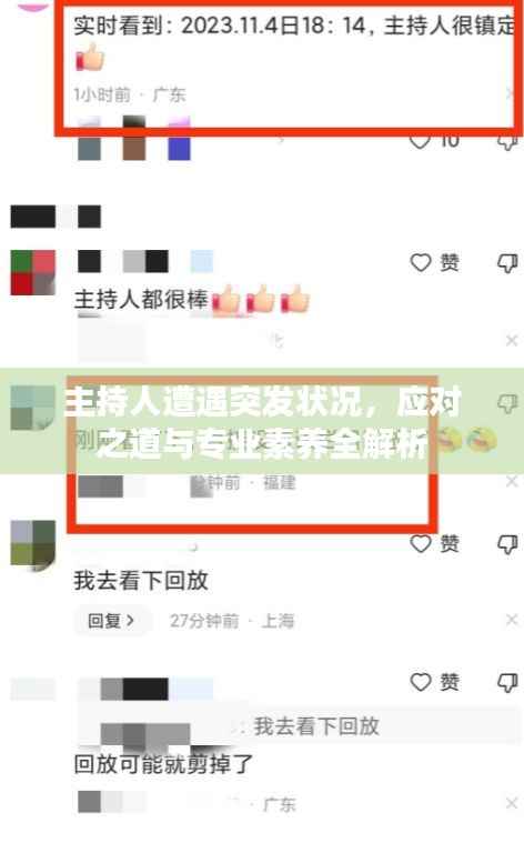 主持人遭遇突发状况,应对之道与专业素养全解析